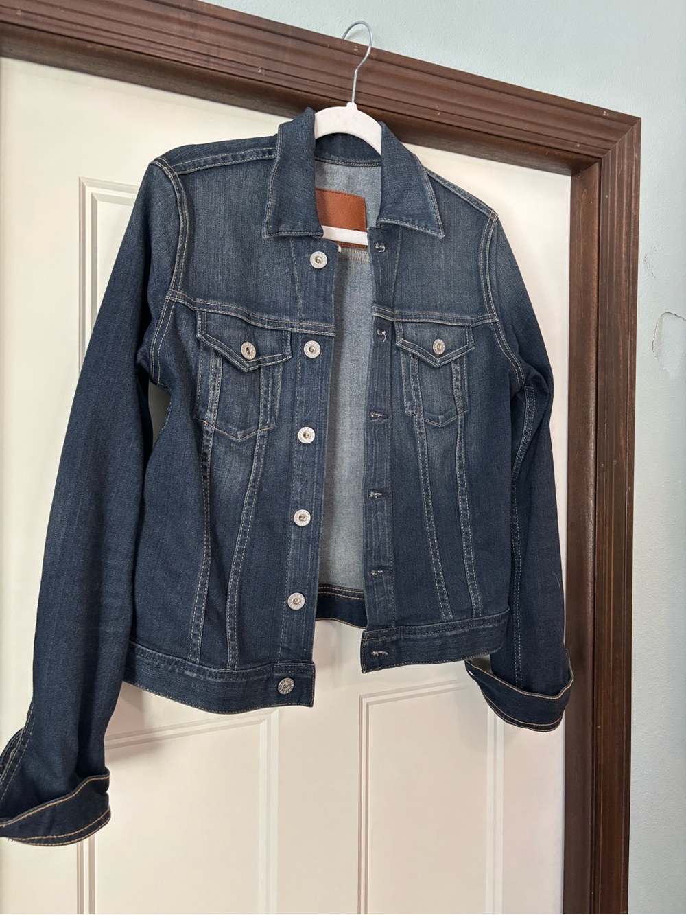 AG Adriano Goldschmied Indigo Denim Jacket sz Medium - Picture 3 of 12